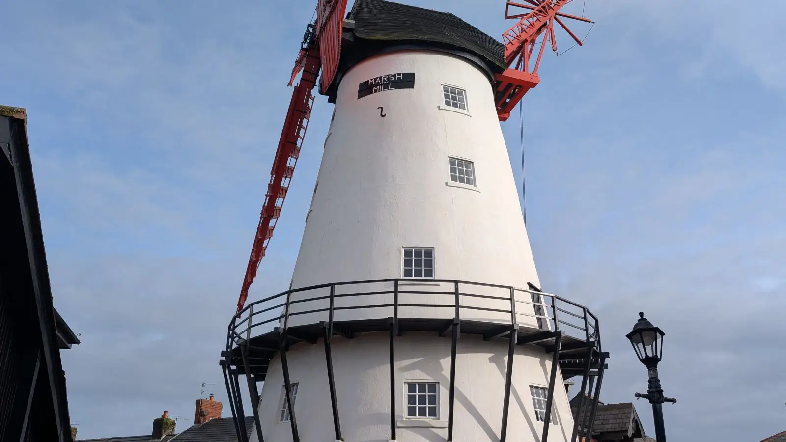 Surveyors Thornton Marsh Mill windmill in Thornton, Lancashire