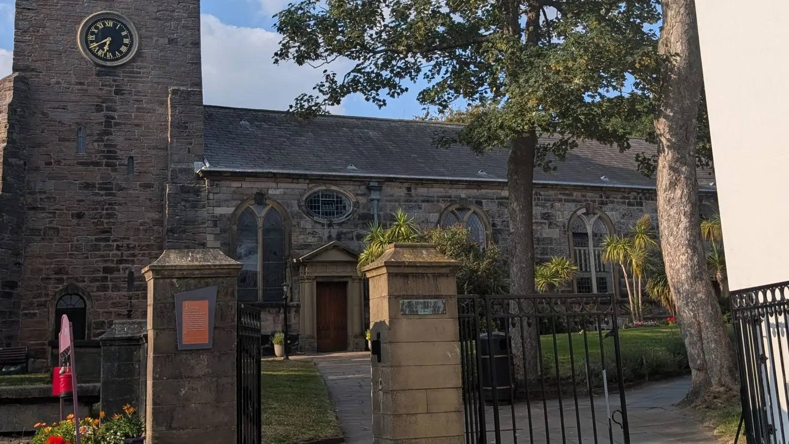 Market Place and St Chad's Church in Poulton-le-Fylde